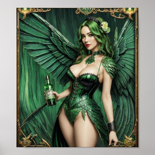 Absinthe Green Fairy Poster