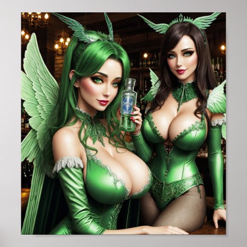 Absinthe Green Fairy Poster