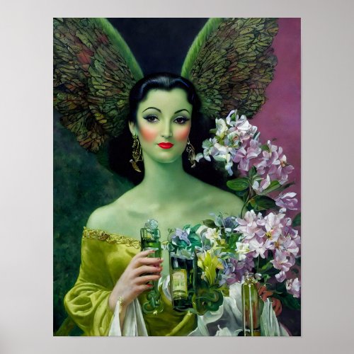 Absinthe Green Fairy Poster