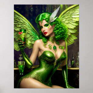 Absinthe Green Fairy Poster