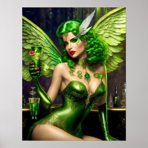 Absinthe Green Fairy Poster