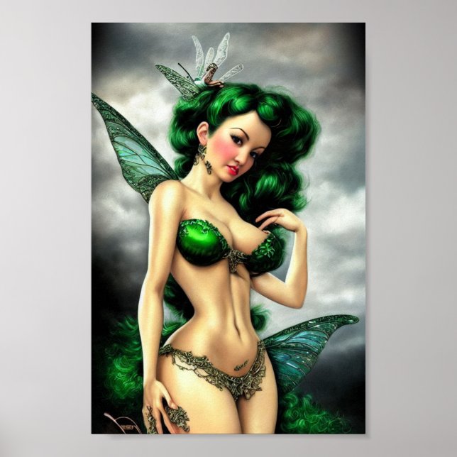 Absinthe Green Fairy Poster (Front)