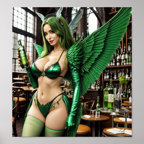 Absinthe Green Fairy Poster