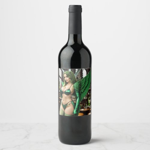 Absinthe Green Fairy Wine Label