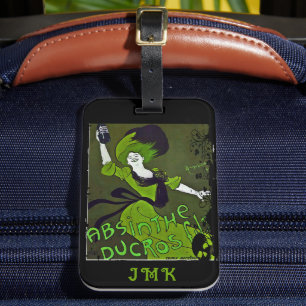 Absinthe in Green Personalized Luggage Tag