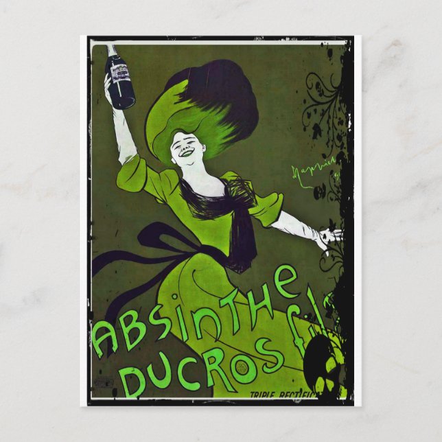 Absinthe in Green Postcard (Front)