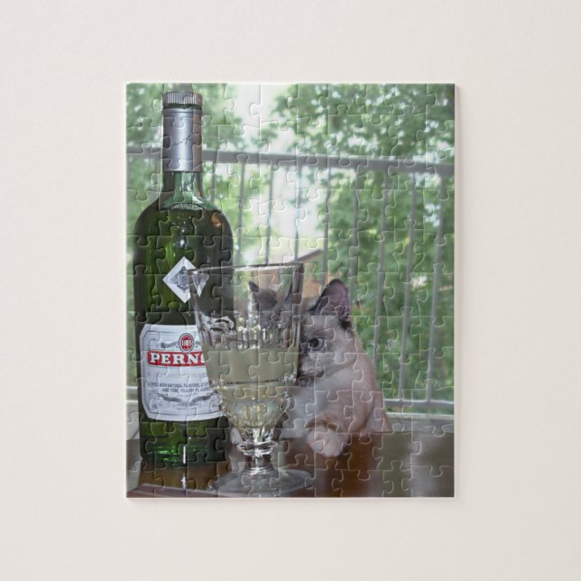 Absinthe Kitten Puzzle (Vertical)