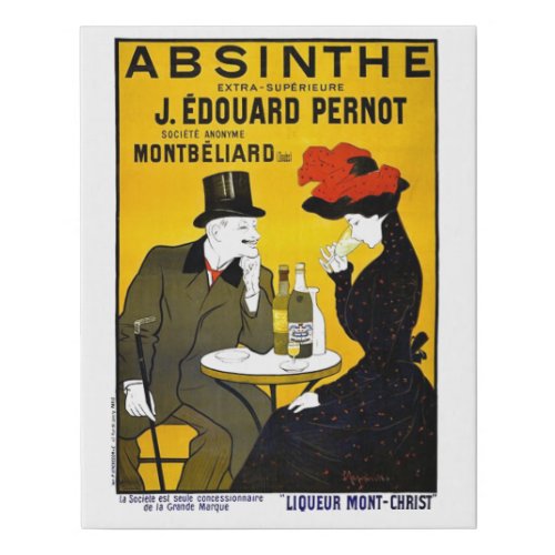 Absinthe Leonetto Cappiello Vintage Advertisement Faux Canvas Print