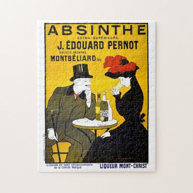 Absinthe Leonetto Cappiello Vintage Advertisement Jigsaw Puzzle (Vertical)