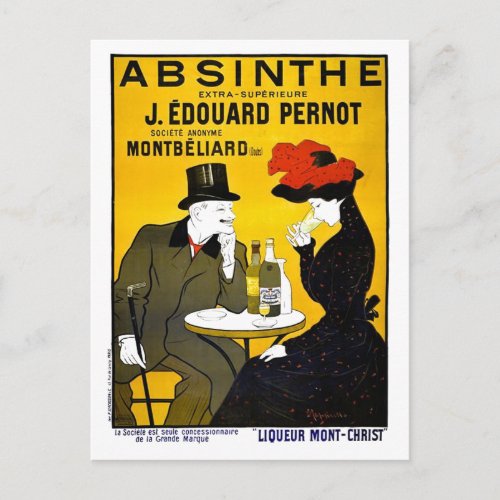Absinthe Leonetto Cappiello Vintage Advertisement Postcard