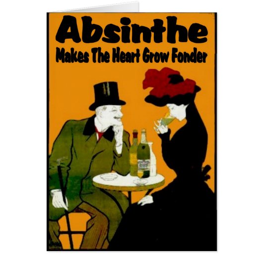 Absinthe MAkes The Heart Grow Fonder Cards (Front)