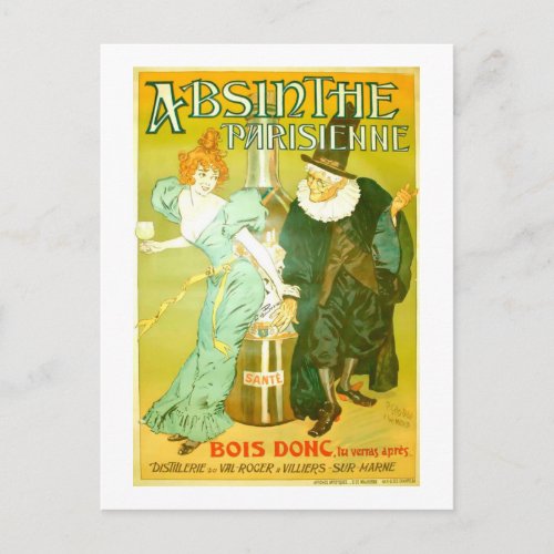 Absinthe Parisienne Glis_Didot Malteste Fine Art Postcard