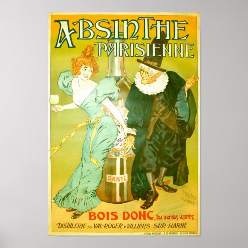 Absinthe Parisienne Glis_Didot Malteste Fine Art Poster