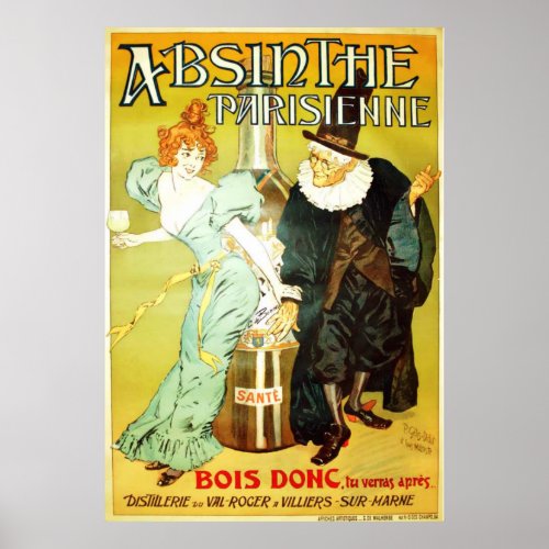 Absinthe Parisienne Poster