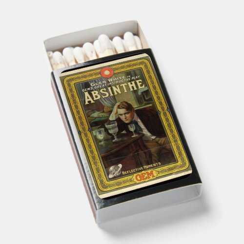 Absinthe playbill vintage play advertisement matchboxes