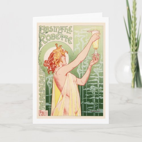 Absinthe Robette _ Alcohol Vintage Poster Card