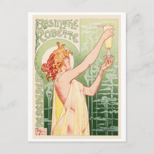Absinthe Robette - Alcohol Vintage Poster Postcard