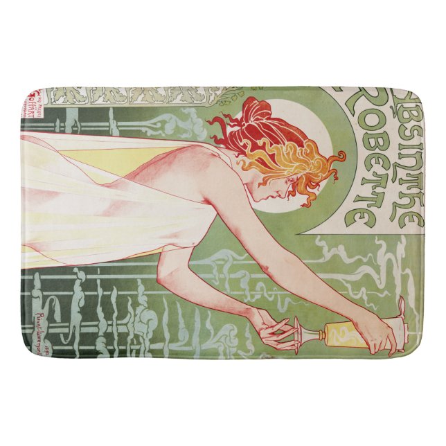 Absinthe Robette Bathroom Mat (Front)