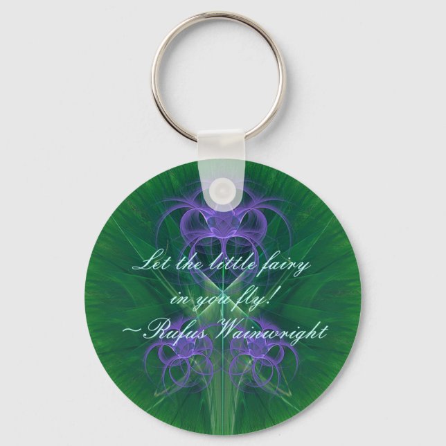Absinthe Tulips Mandala Keychain (Front)