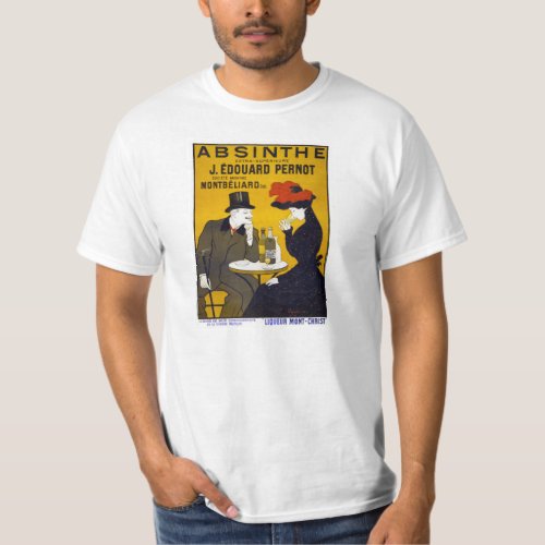 Absinthe Vintage Poster Restored T_Shirt