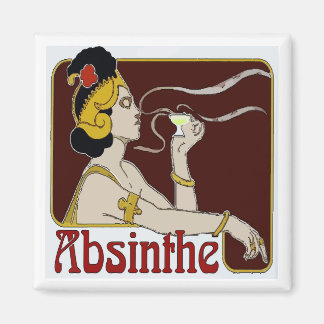 Absinthe, Woman Sipping Magnet