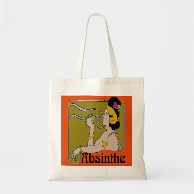 Absinthe Woman Tote Bag (Front)
