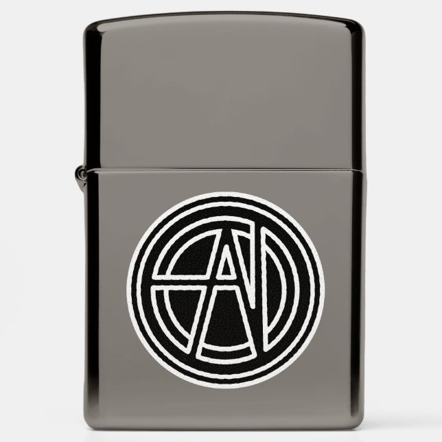 Absolüt Nürv Black and White Zippo Lighter (Front)