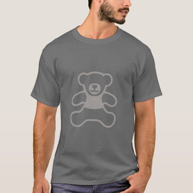 Absolute Teddy Bear - Light gray simple T-Shirt (Front)