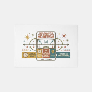 Absolute Value Zone Math Teacher Rug - Funny Stay