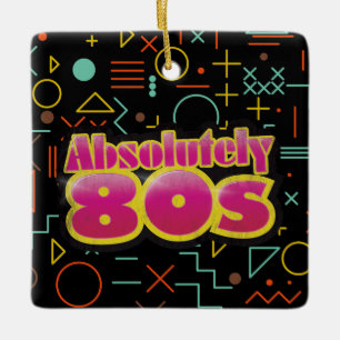 Absolutely 80s ceramic ornament