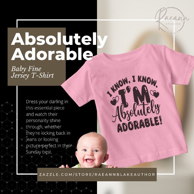 Absolutely Adorable Baby Fine Jersey T-Shirt (Creator Uploaded)
