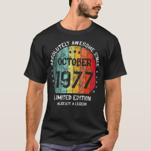 Absolutely Awesome Since October 1977 Man Woman Bi T-Shirt