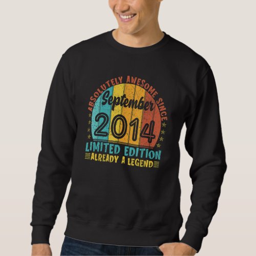 Absolutely Awesome Since September 2014 Boy Girl B Sweatshirt