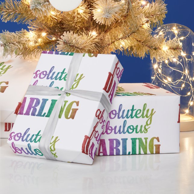 Absolutely Fabulous Darling Wrapping Paper  (Holidays)