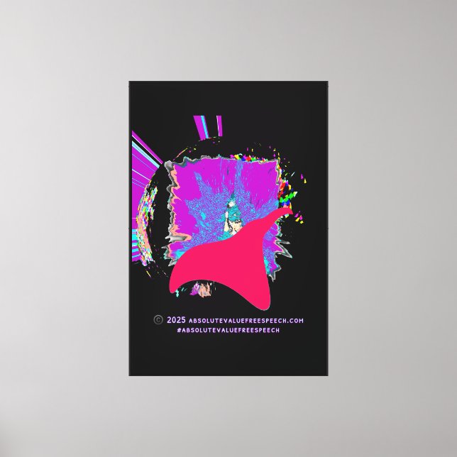 ©️ ABSOLUTEVALUEFREESPEECH.COM CANVAS PRINT (Front)