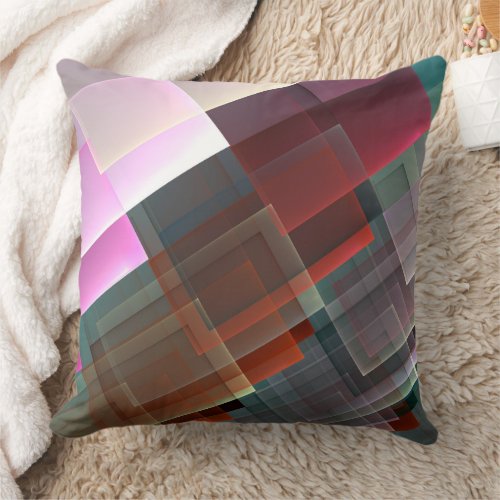 Absract geometric textured decoration throw pillow