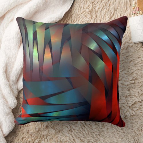 Absract geometric textured decoration throw pillow