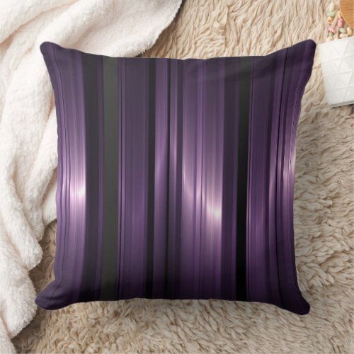 Absract glossy striped decoration throw pillow