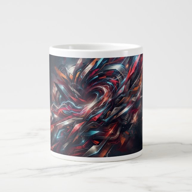 Absstract Giant Coffee Mug (Front)