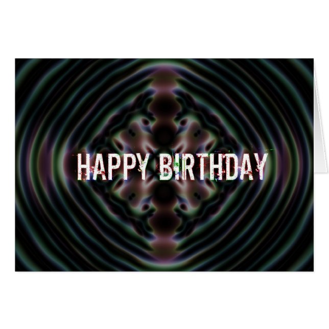 Abstact Birthday Cards (Front Horizontal)