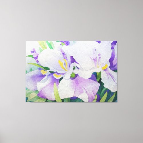  Abstact Floral TV2 Stretched Canvas Print