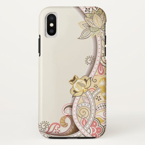 Abstact Flower Vector iPhone XS Case