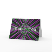 Abstact Purple and Green, Thank You