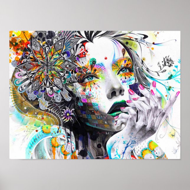 Abstarct girl. poster (Front)