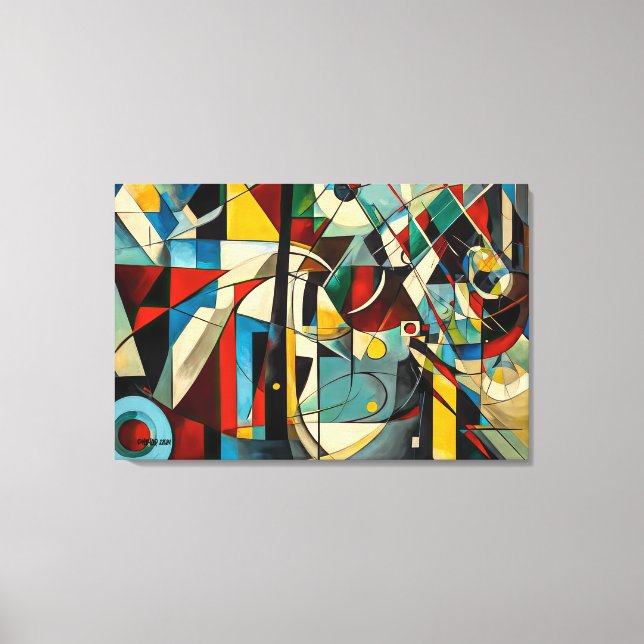 ABSTR_24-058, Abstract Gallery Art Canvas Print (Front)