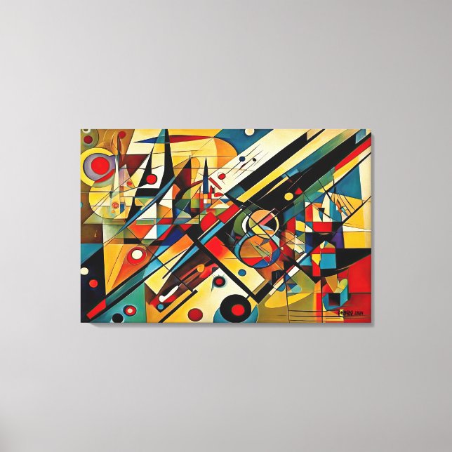 ABSTR_24-085, Abstract Gallery Art Canvas Print (Front)