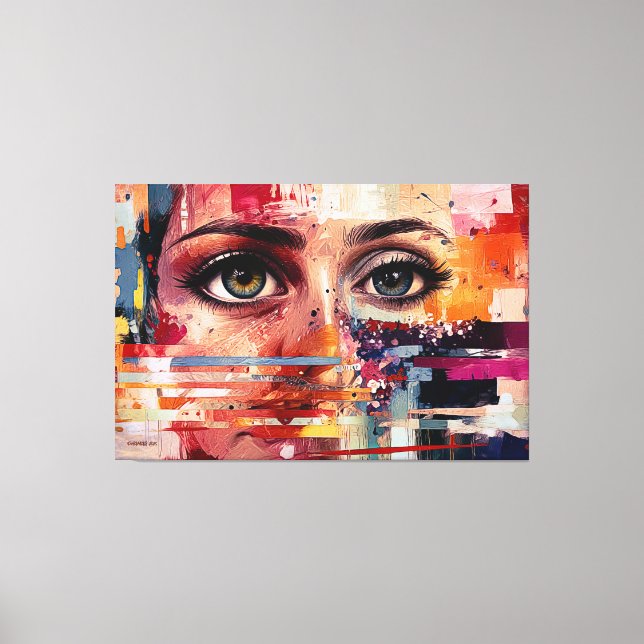 ABSTR_25-035 Abstract Art Canvas Print (Front)