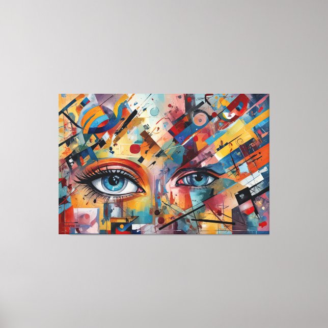 ABSTR_25-038 Abstract Art Canvas Print (Front)