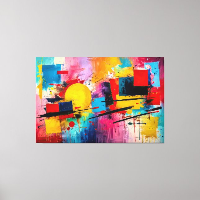 ABSTR_25-057 Abstract Art Canvas Print (Front)