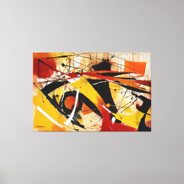 ABSTR_25-078 Abstract Art Canvas Print (Front)